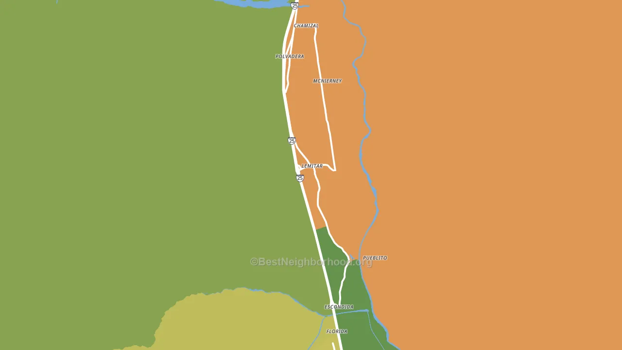 Lemitar, NM block-group voter-turnout map
