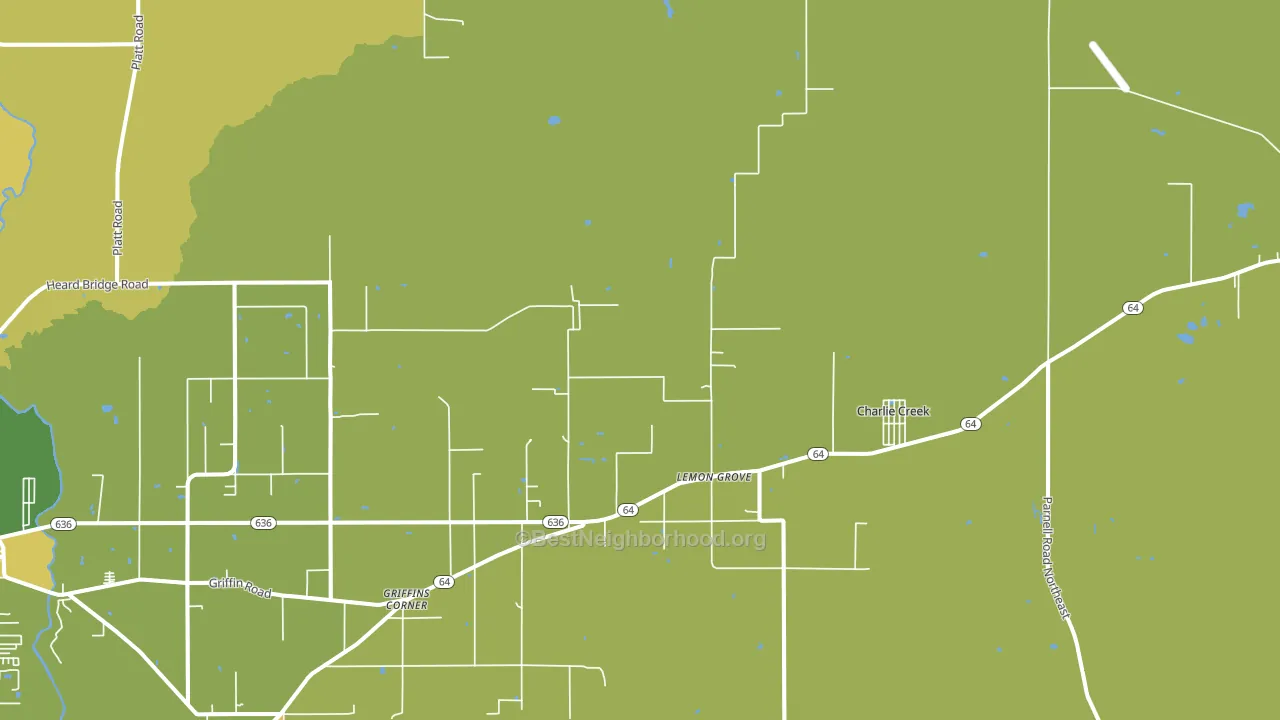 Lemon Grove, FL block-group voter-turnout map