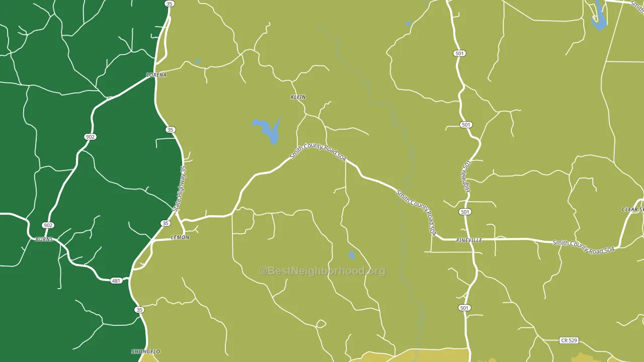 Lemon, MS block-group voter-turnout map