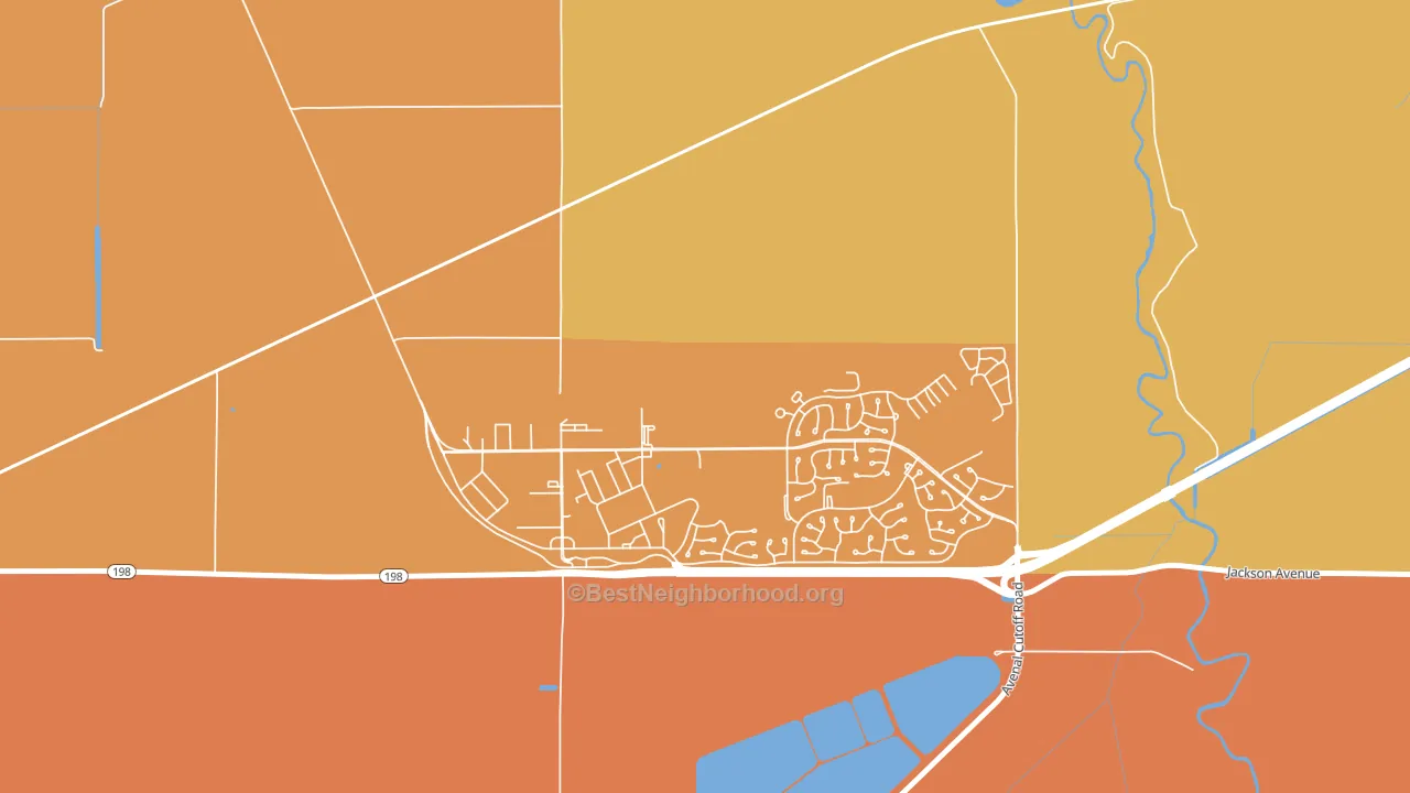 Lemoore Station, CA block-group voter-turnout map