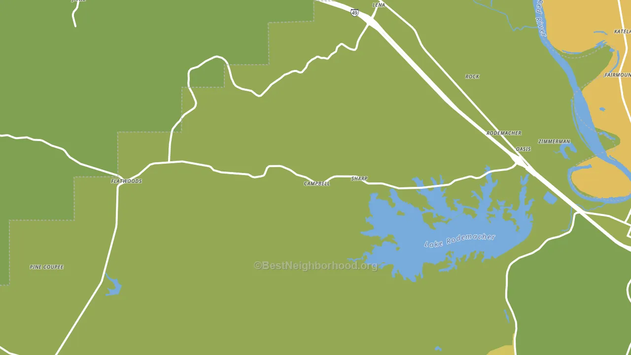 Lena, LA block-group voter-turnout map