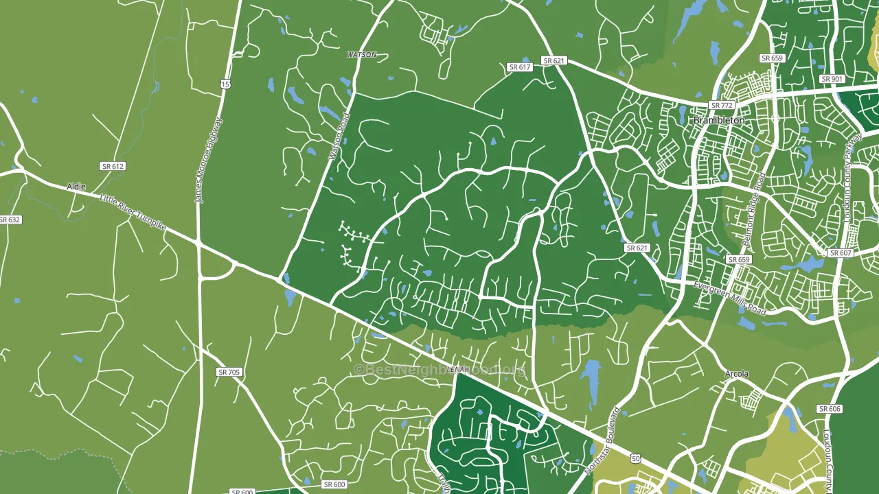 Lenah, VA block-group voter-turnout map