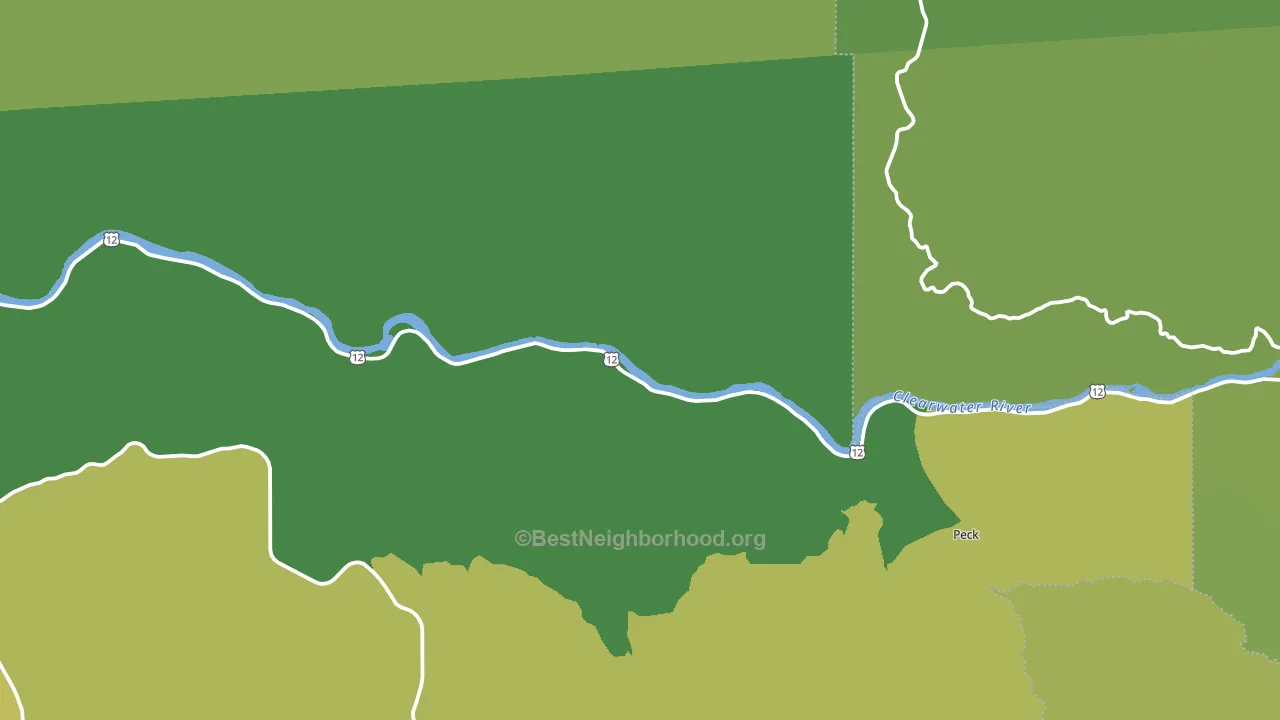 Lenore, ID block-group voter-turnout map
