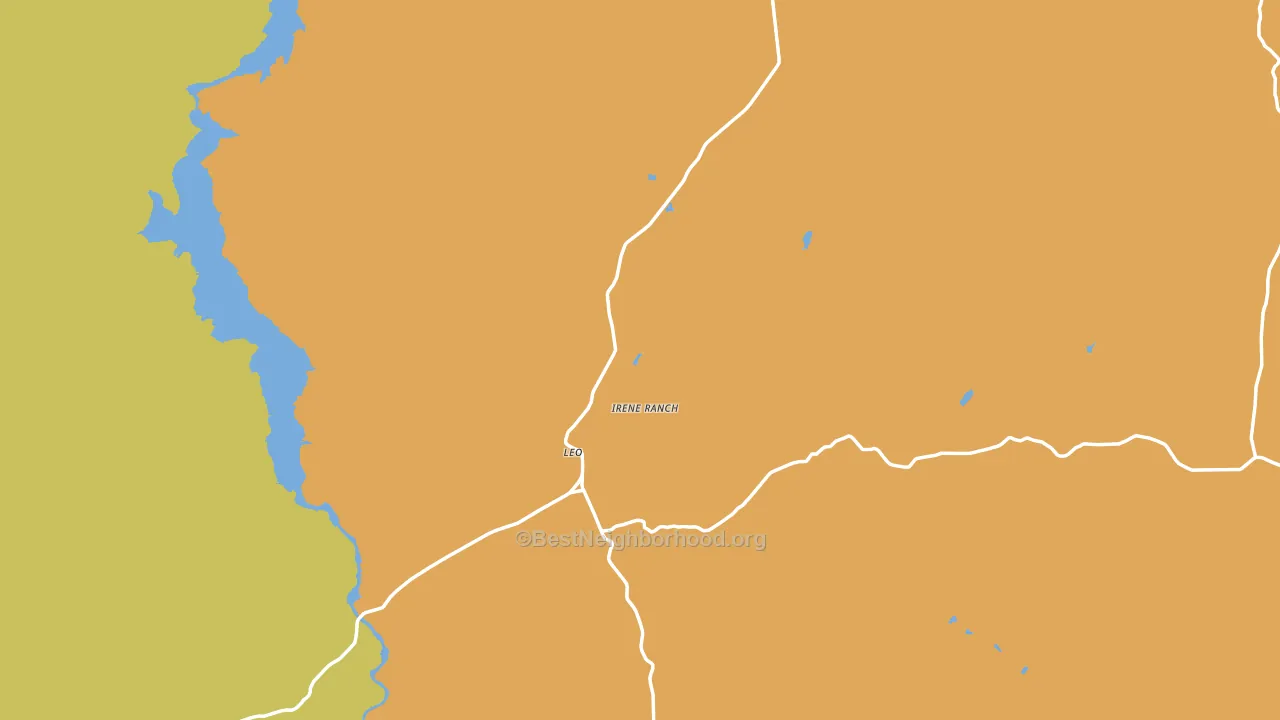 Leo, WY block-group voter-turnout map