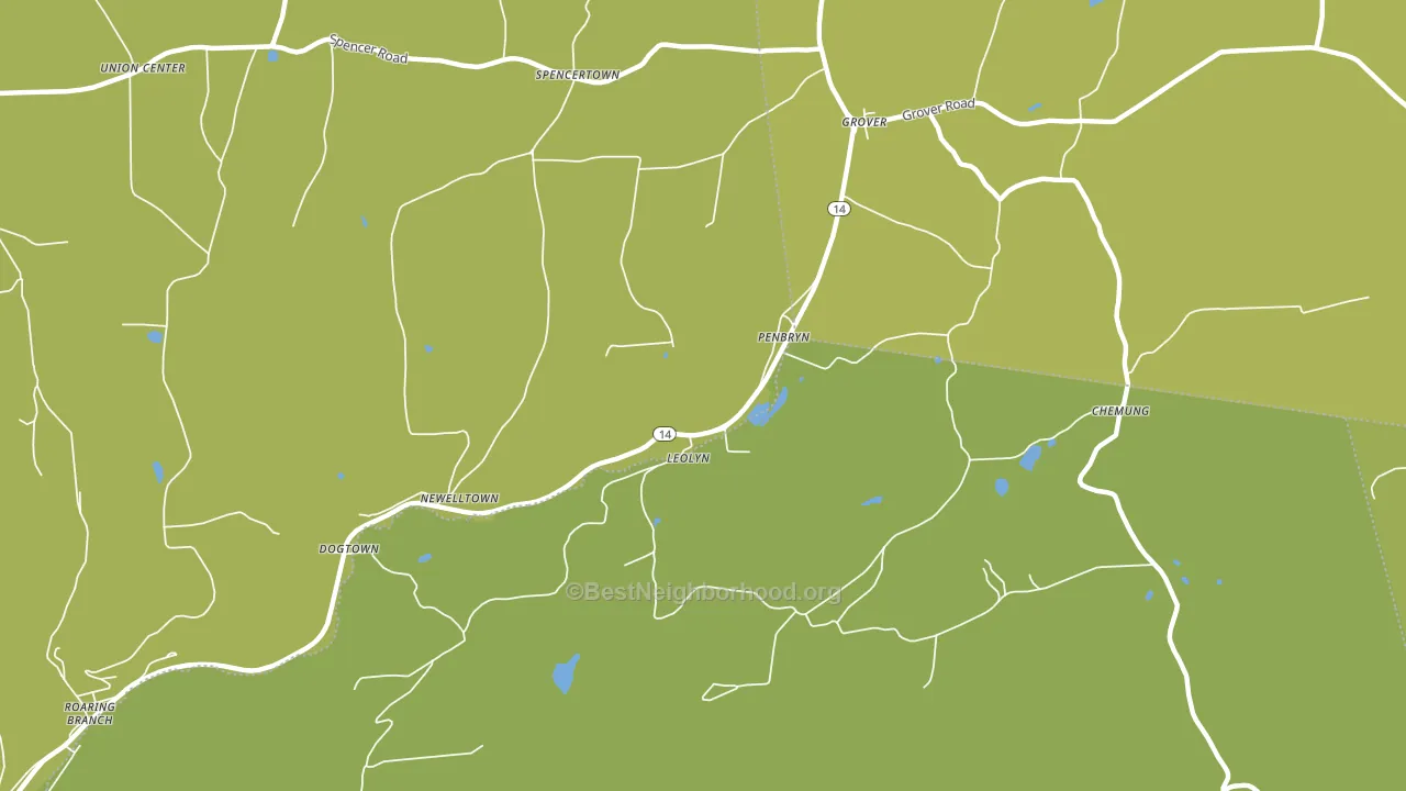 Leolyn, PA block-group voter-turnout map