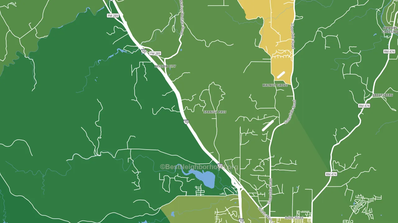 Leon Springs, TX block-group voter-turnout map
