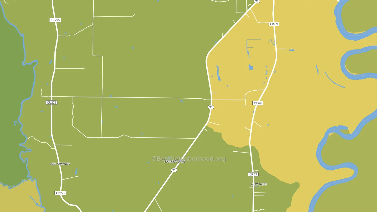 Leonards, FL block-group voter-turnout map