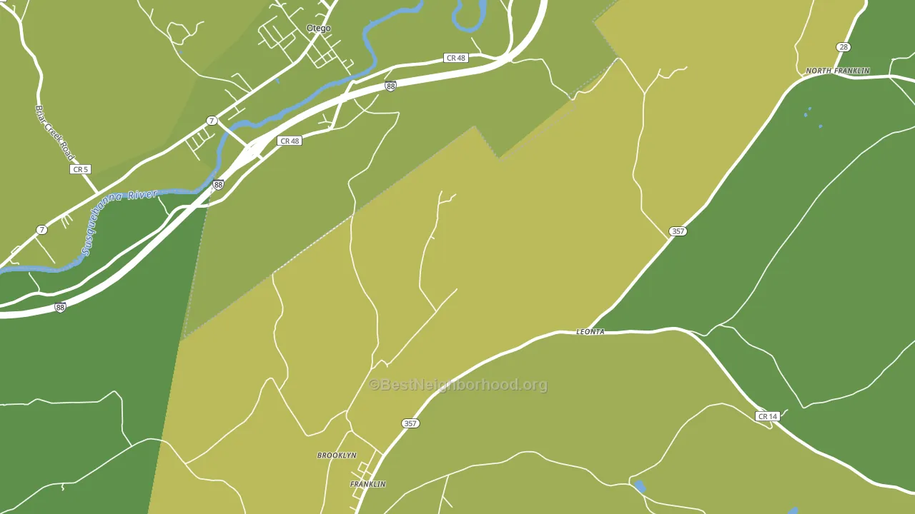 Leonta, NY block-group voter-turnout map