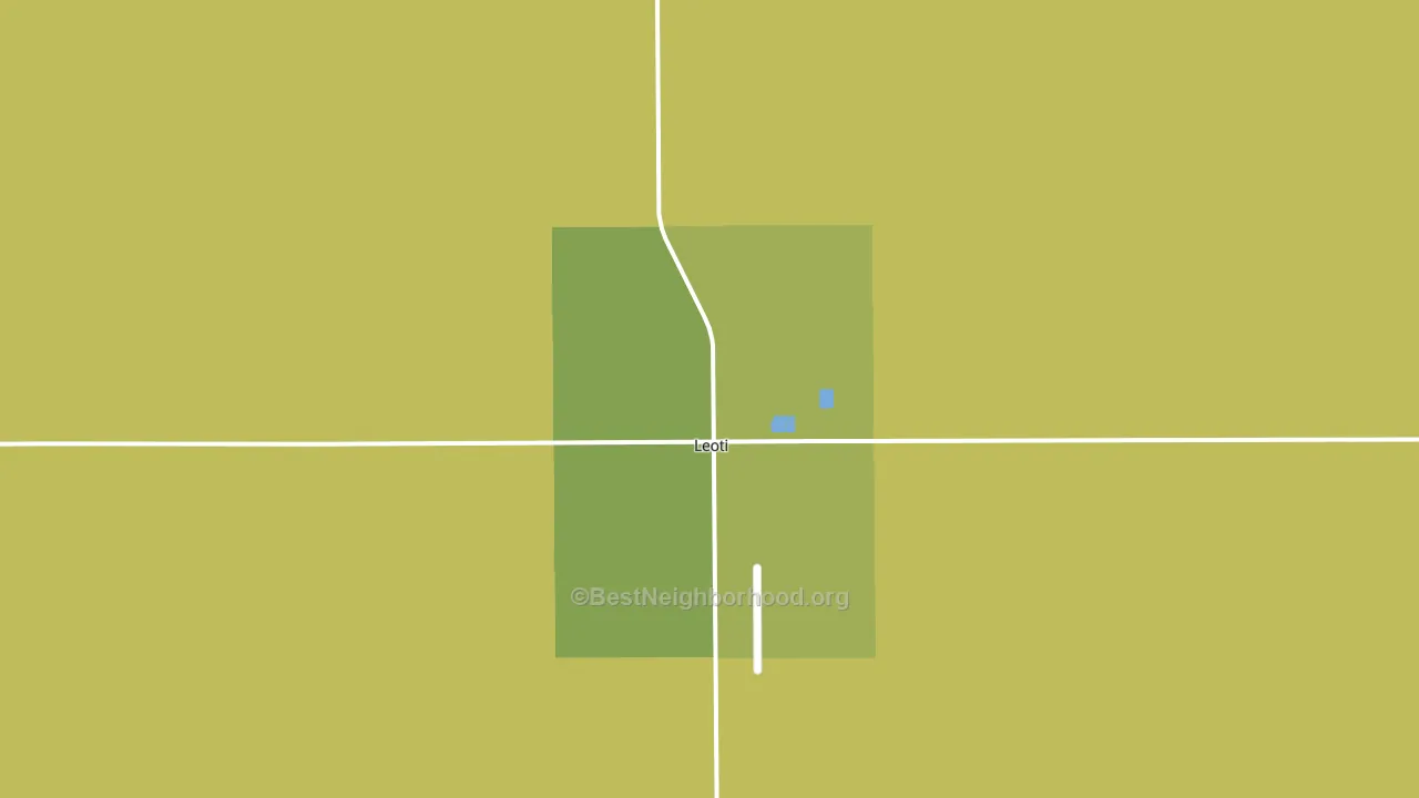 Leoti, KS block-group voter-turnout map