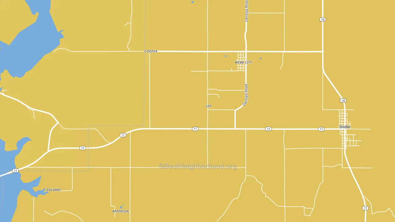 Lep, OK block-group voter-turnout map