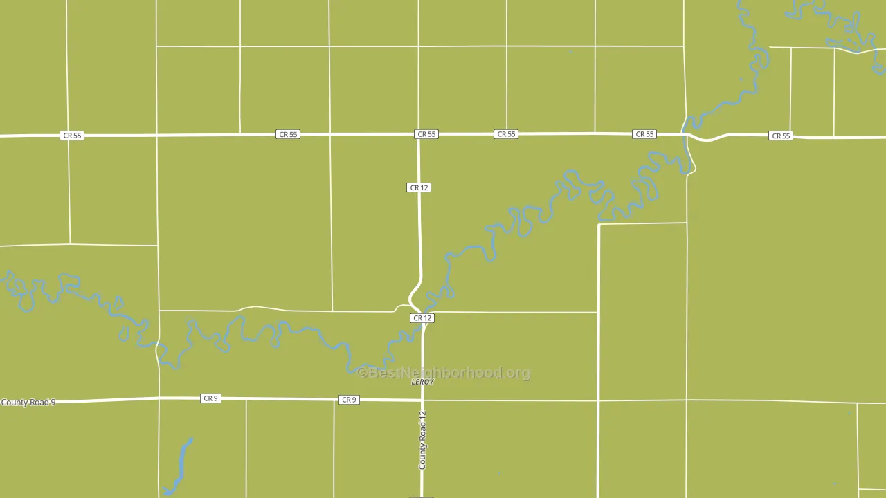 Leroy, ND block-group voter-turnout map