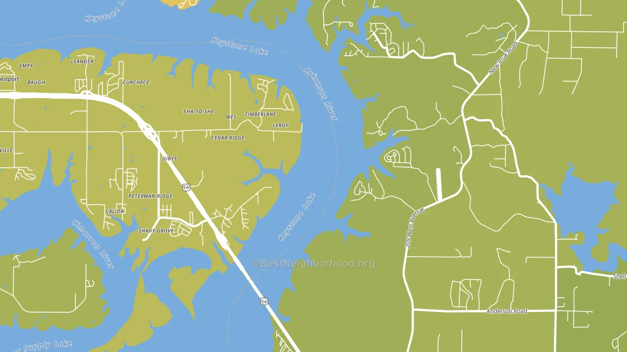 Leroy, OK block-group voter-turnout map