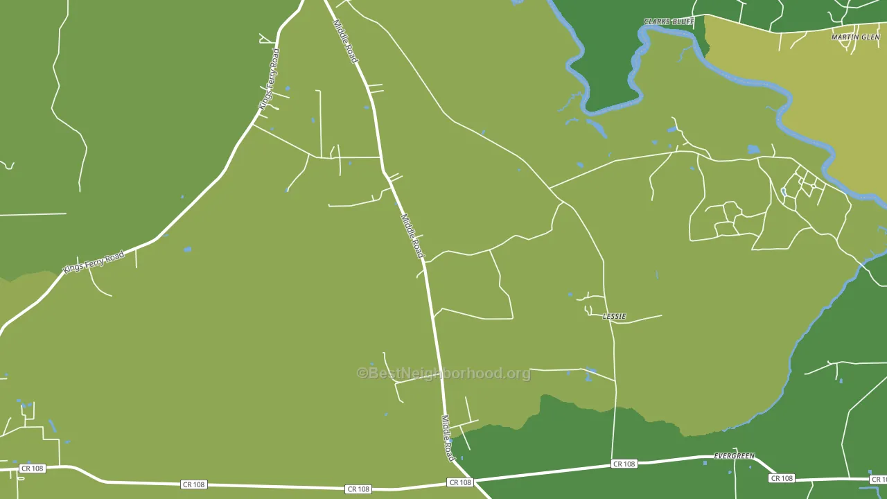 Lessie, FL block-group voter-turnout map