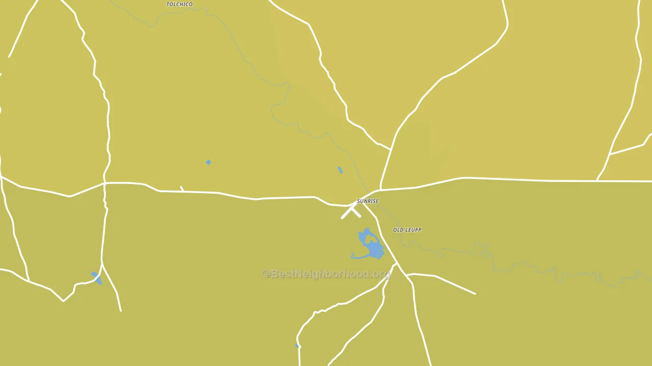 Leupp, AZ block-group voter-turnout map
