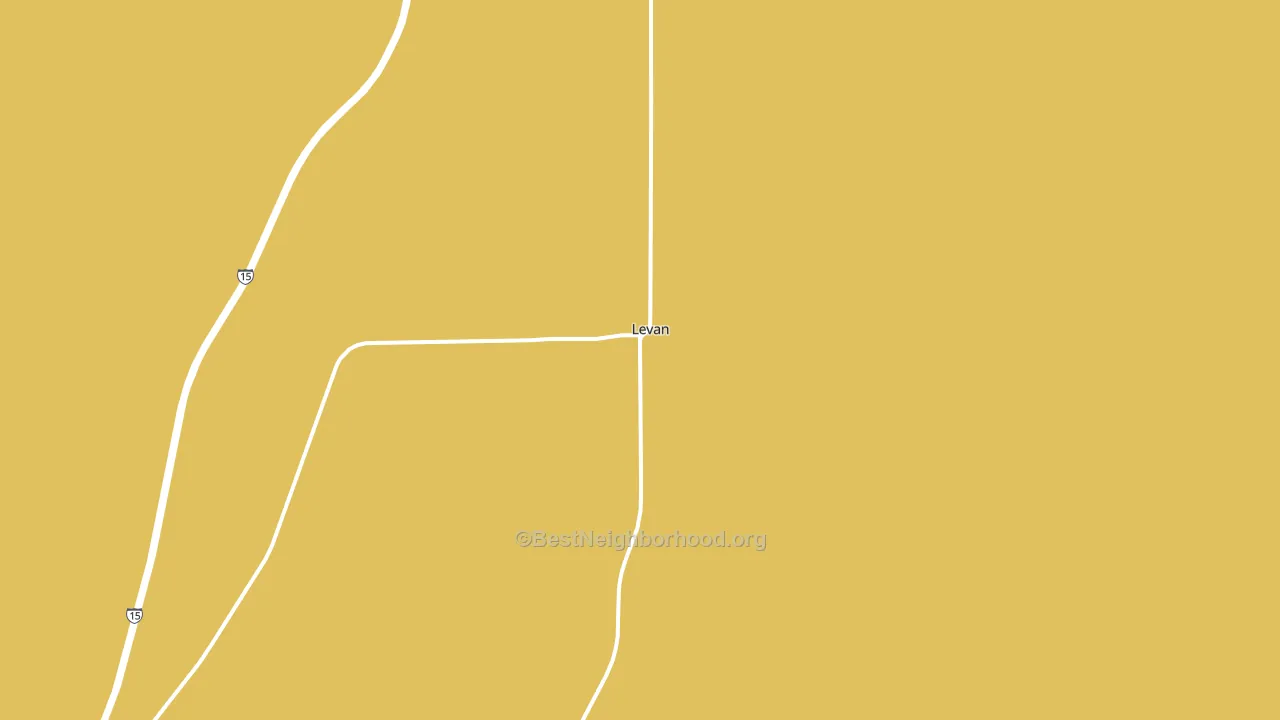 Levan, UT block-group voter-turnout map