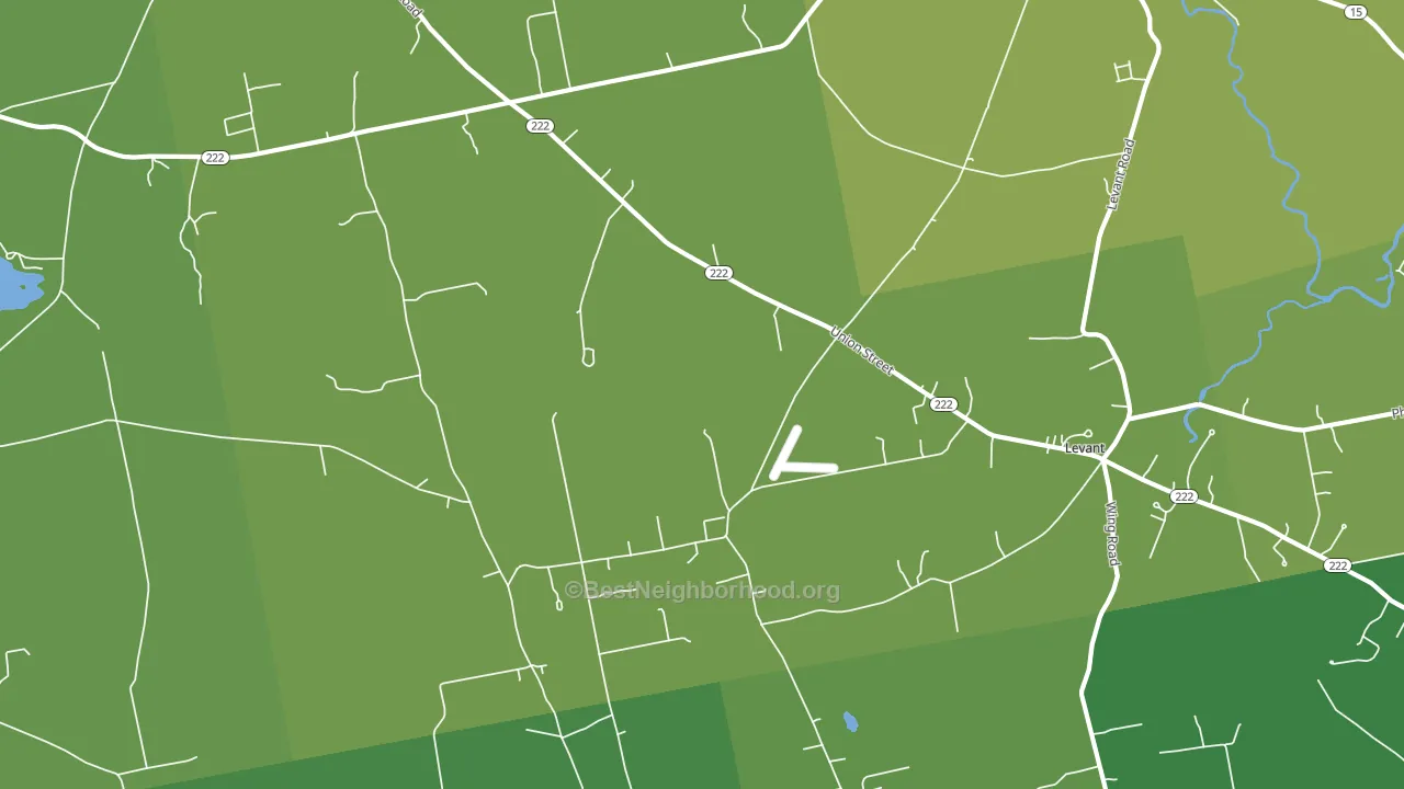 Levant, ME block-group voter-turnout map