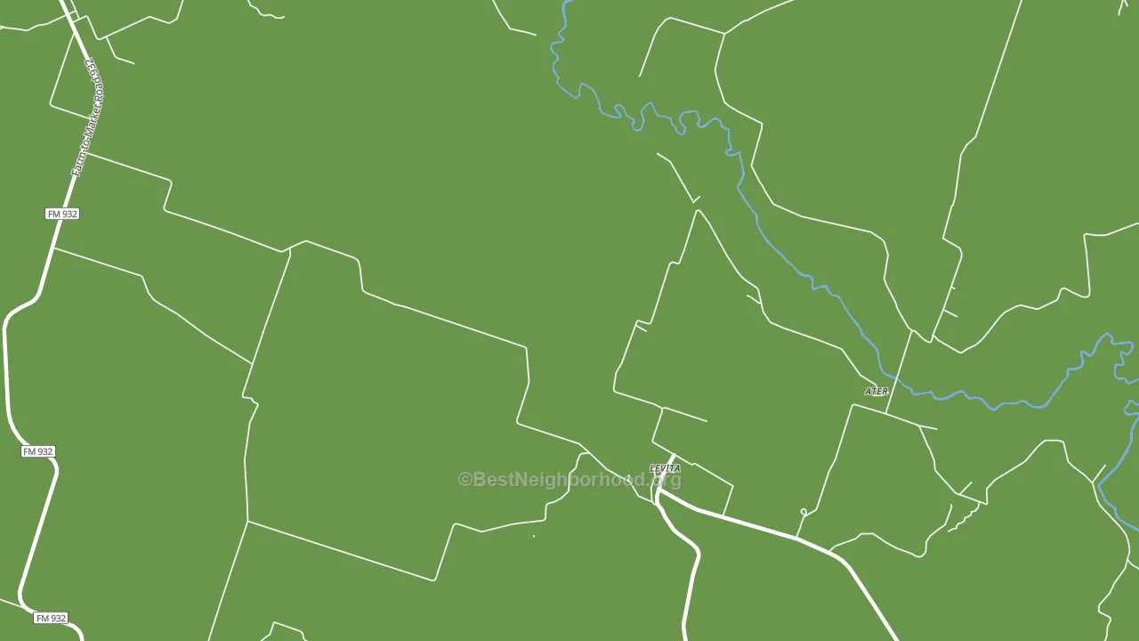 Levita, TX block-group voter-turnout map