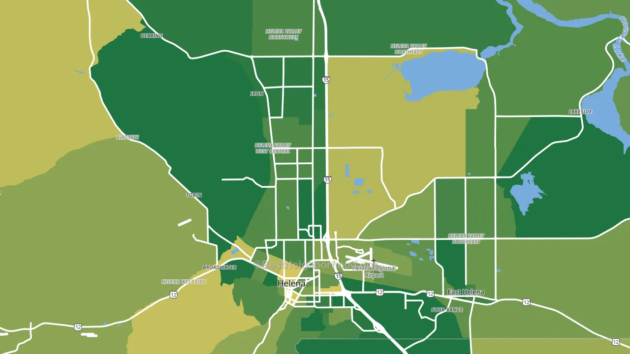 Lewis and Clark County, MT block-group voter-turnout map