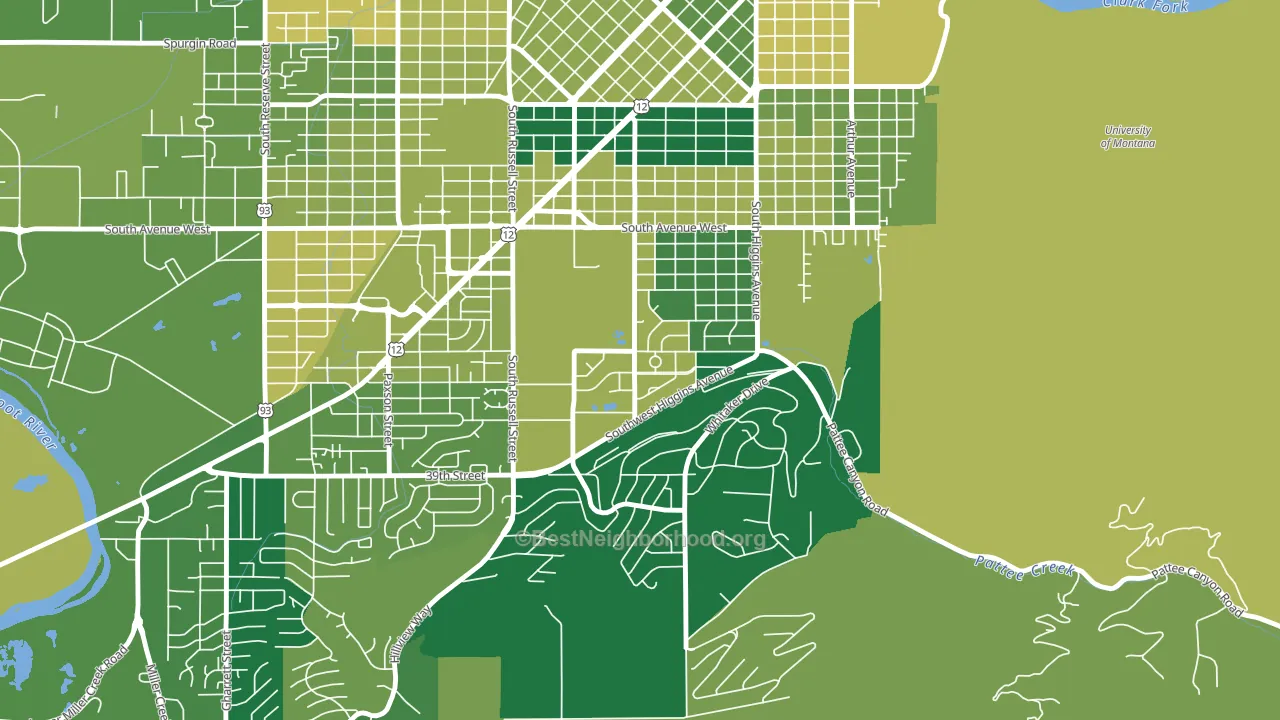 Lewis and Clark, Missoula, MT block-group voter-turnout map