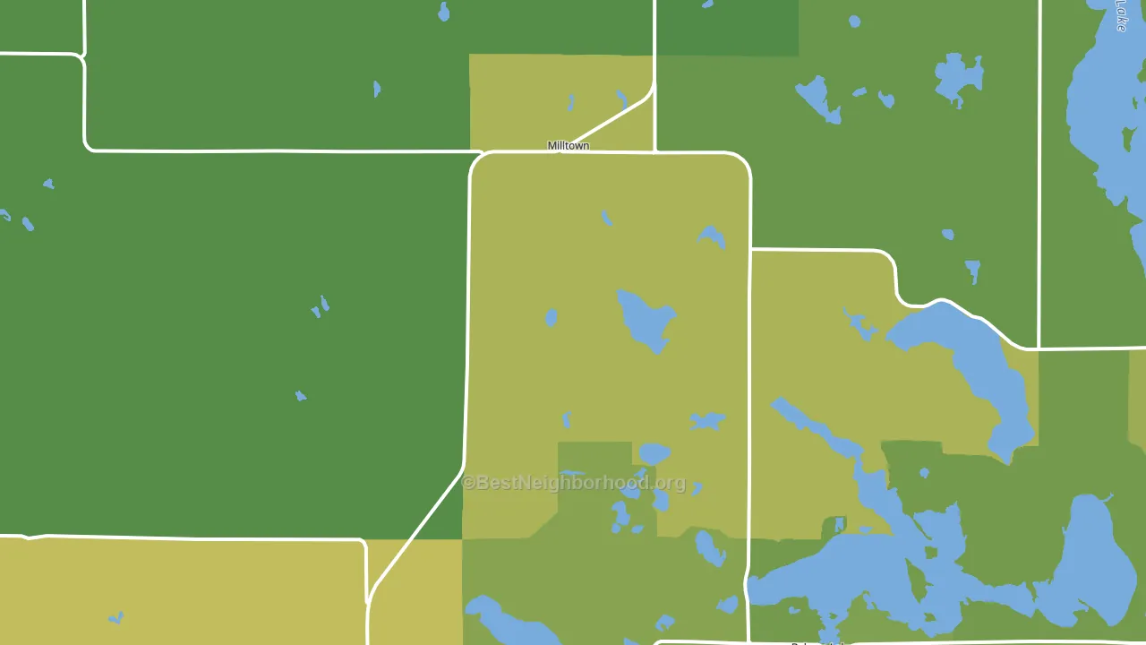 Lewis, WI block-group voter-turnout map