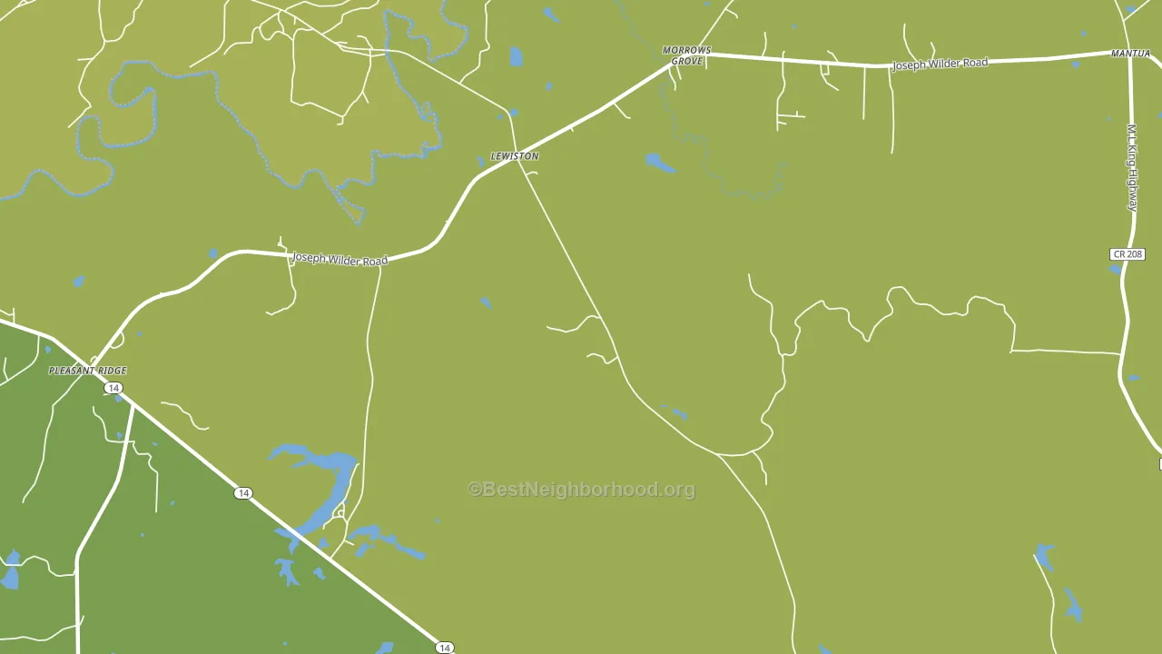 Lewiston, AL block-group voter-turnout map
