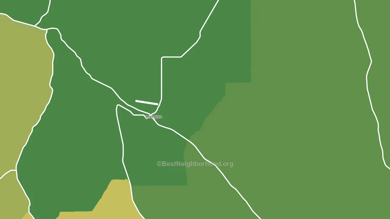 Lexington, OR block-group voter-turnout map