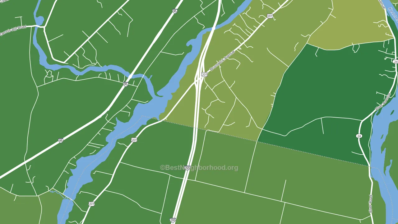 Libby Hill, ME block-group voter-turnout map