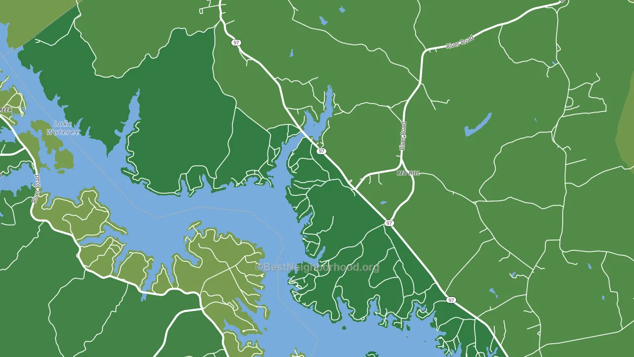 Liberty Hill, SC block-group voter-turnout map