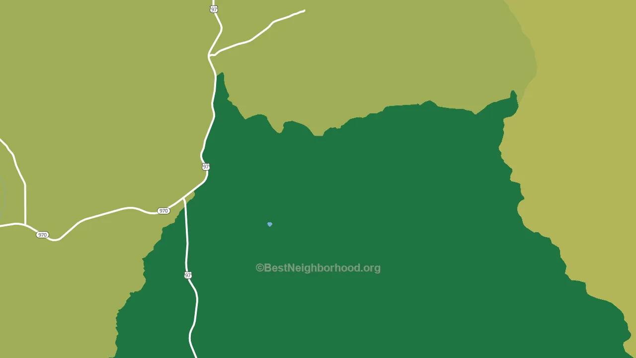 Liberty, WA block-group voter-turnout map