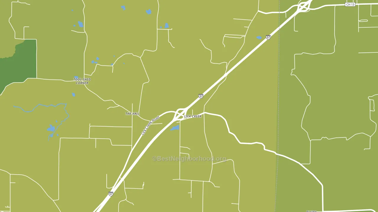 Lick Creek, IL block-group voter-turnout map