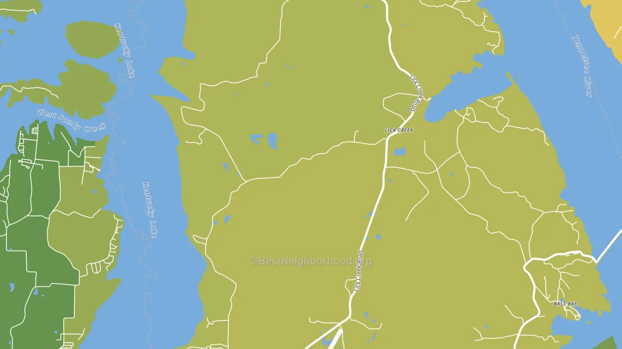 Lick Creek, TN block-group voter-turnout map