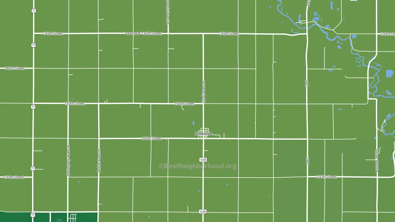 Lidderdale, IA block-group voter-turnout map