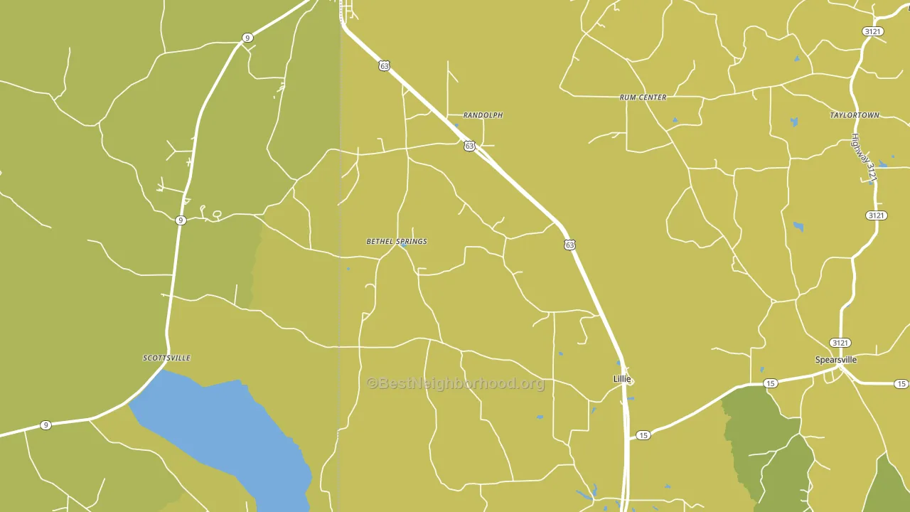 Lillie, LA block-group voter-turnout map