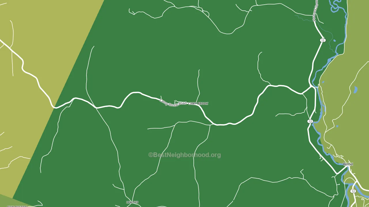 Lilliesville, VT block-group voter-turnout map