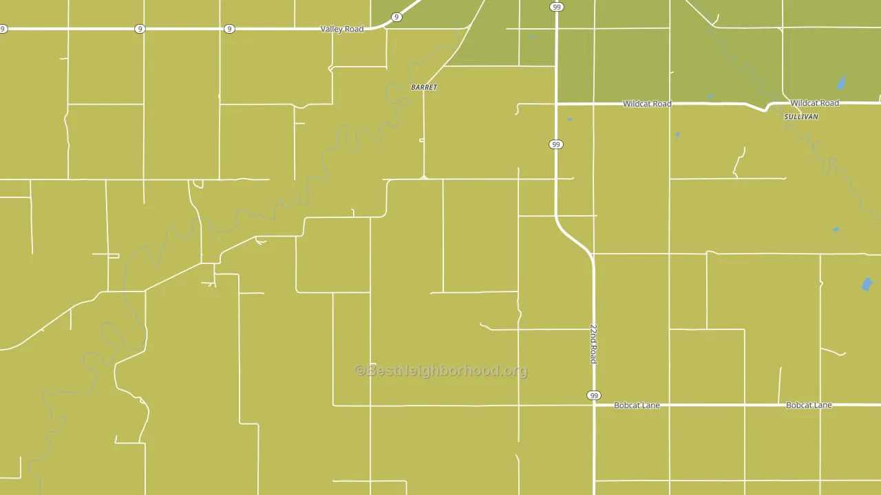 Lillis, KS block-group voter-turnout map