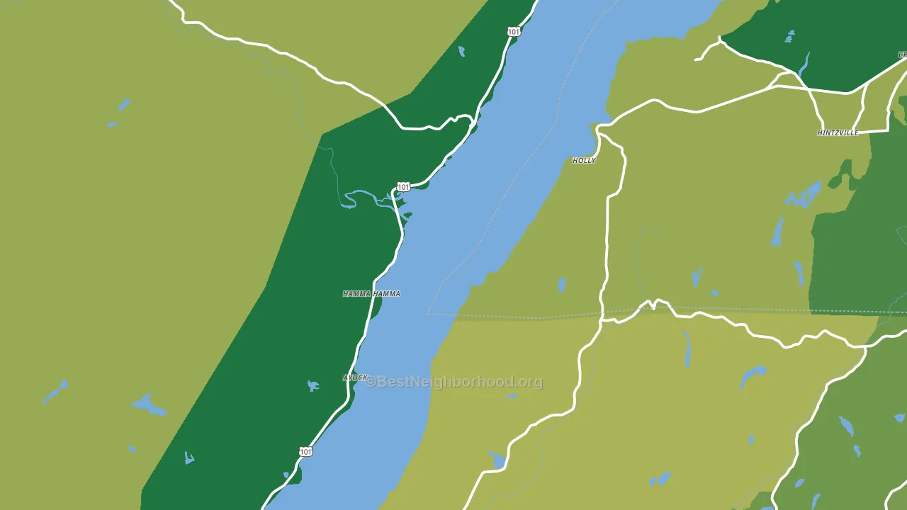 Lilliwaup, WA block-group voter-turnout map