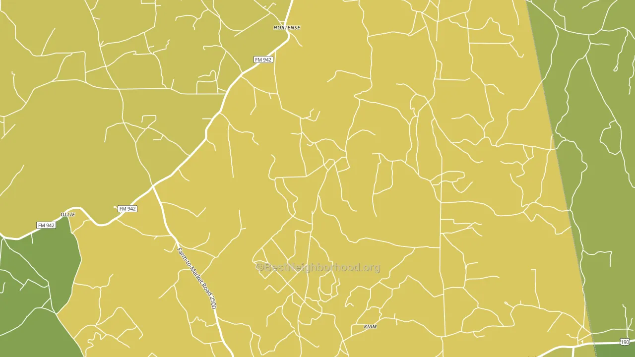 Lily Island, TX block-group voter-turnout map