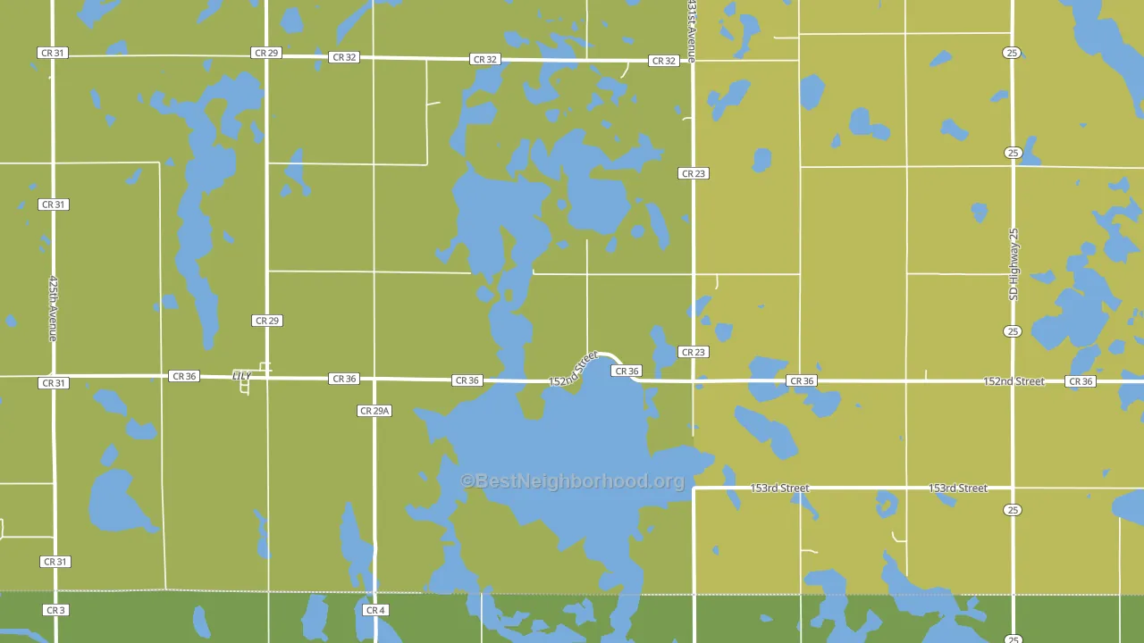 Lily, SD block-group voter-turnout map