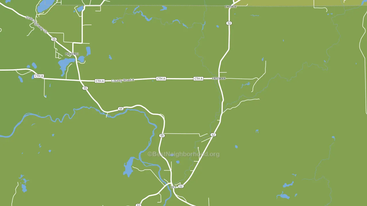 Lily, WI block-group voter-turnout map