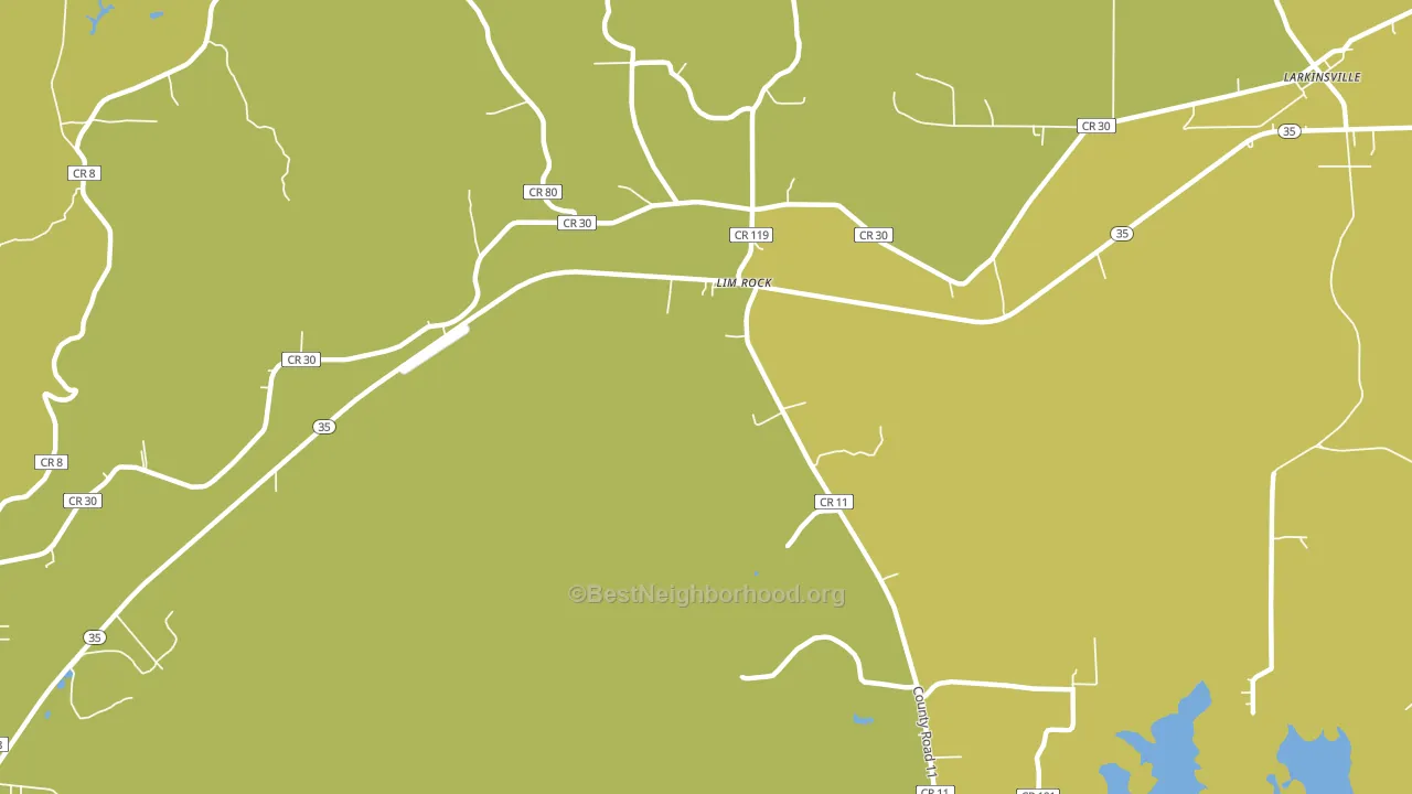 Lim Rock, AL block-group voter-turnout map
