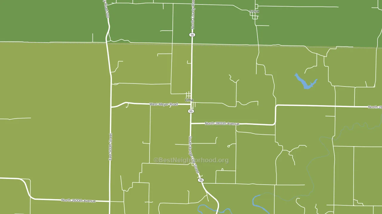 Lima, IL block-group voter-turnout map