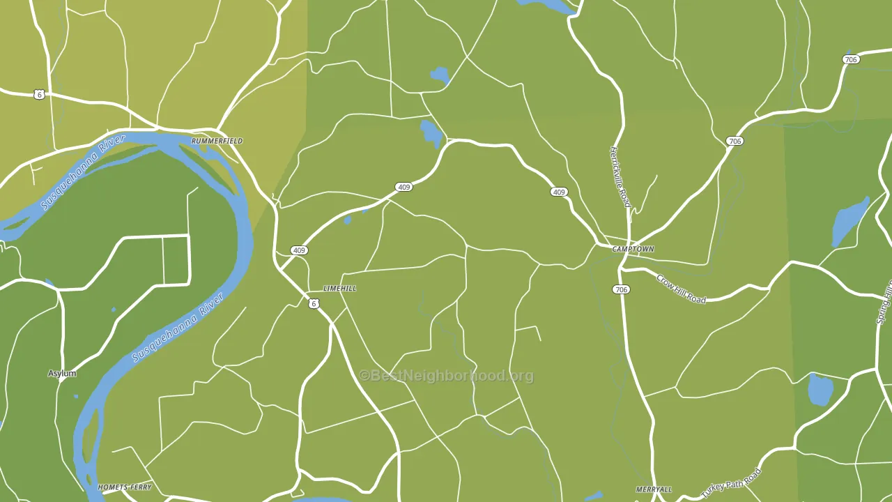 Limehill, PA block-group voter-turnout map
