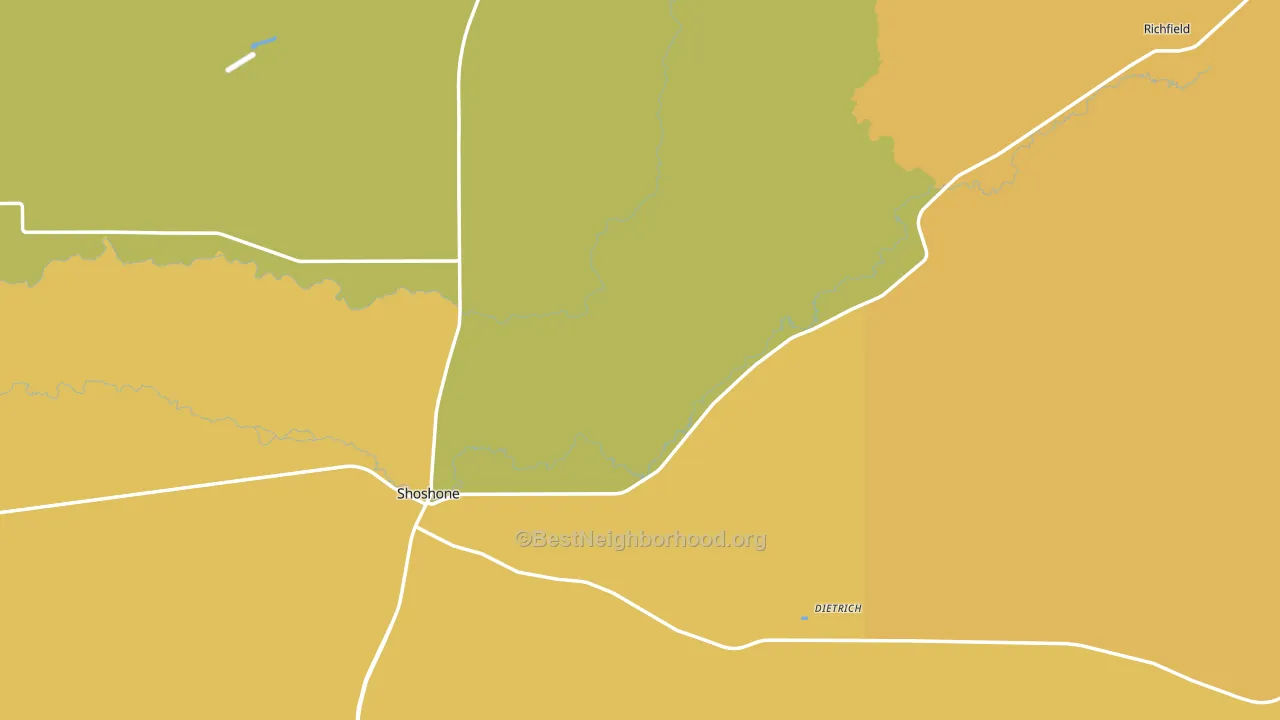 Lincoln County, ID block-group voter-turnout map