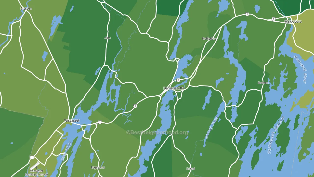 Lincoln County, ME block-group voter-turnout map