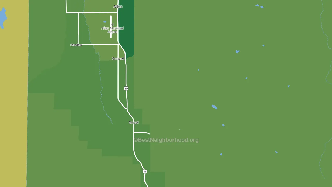 Lincoln County, WY block-group voter-turnout map