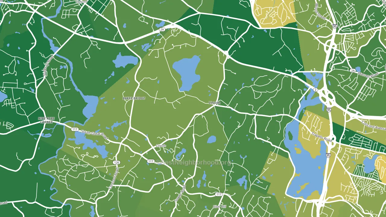 Lincoln, MA block-group voter-turnout map