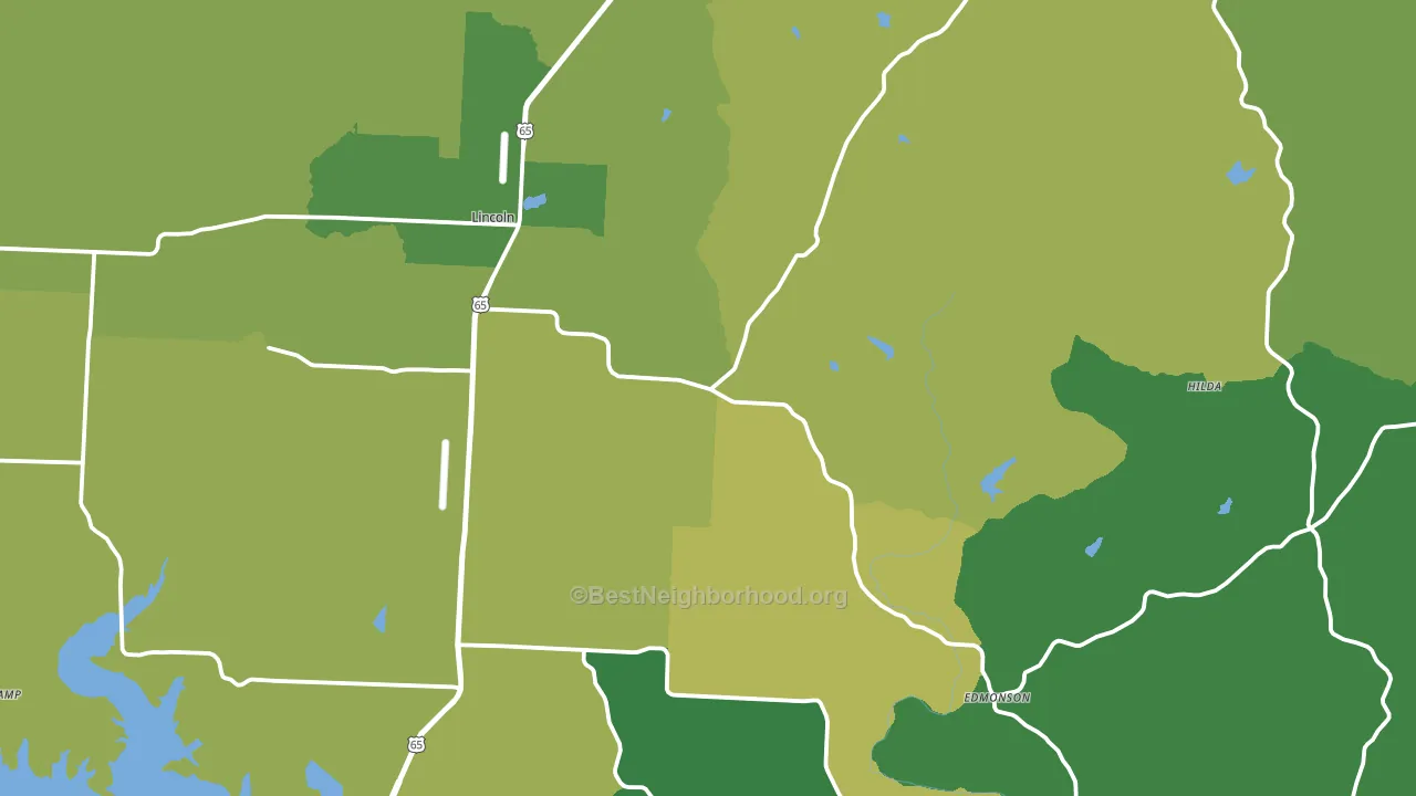 Lincoln, MO block-group voter-turnout map