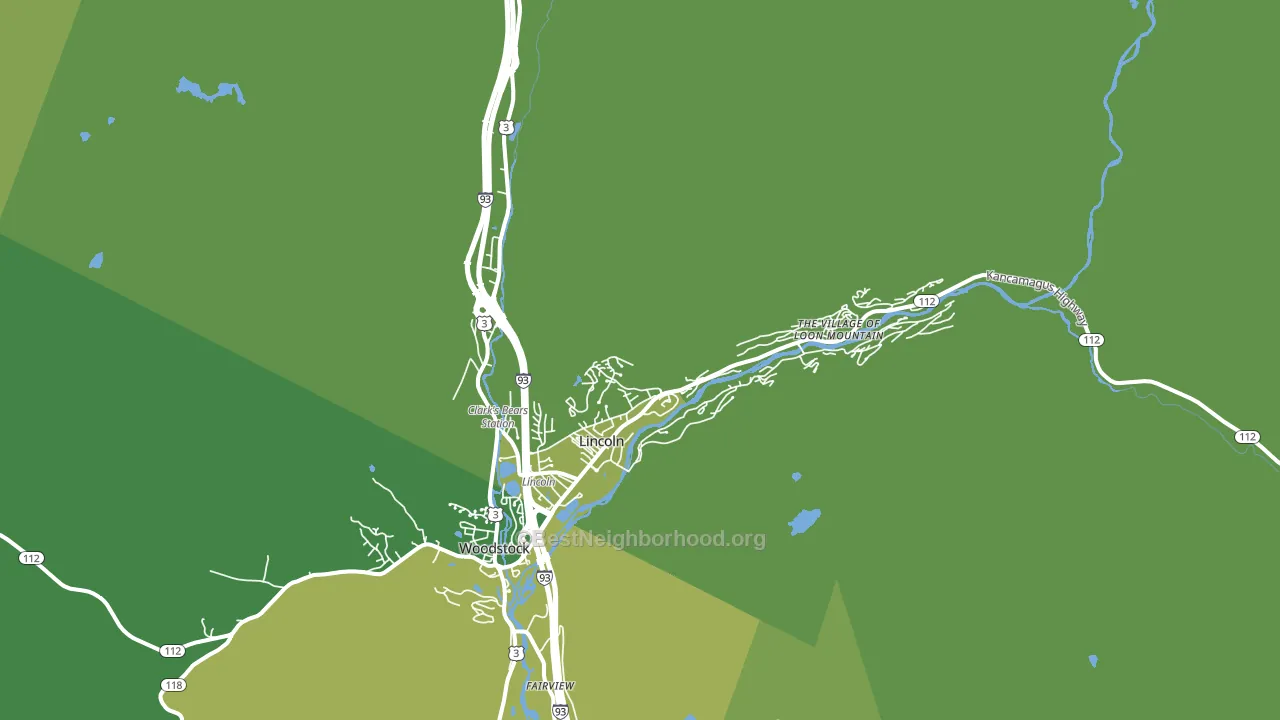 Lincoln, NH block-group voter-turnout map