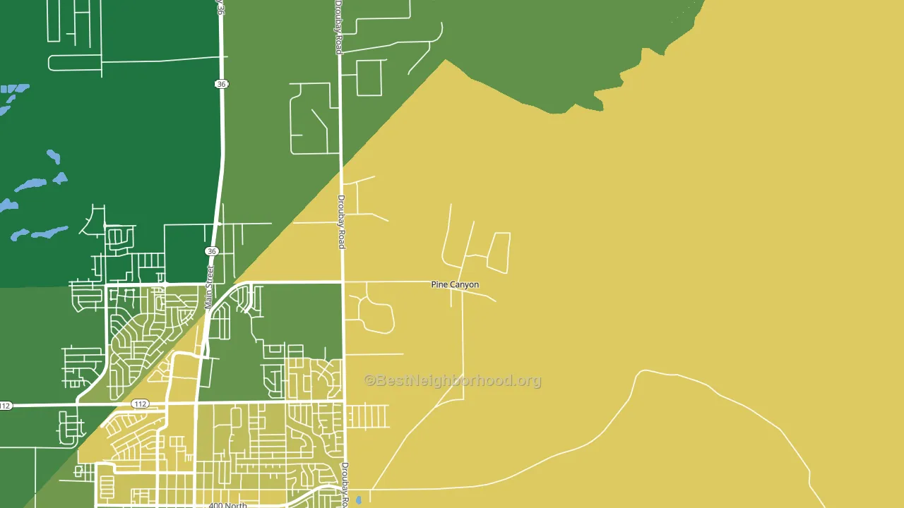 Lincoln, UT block-group voter-turnout map