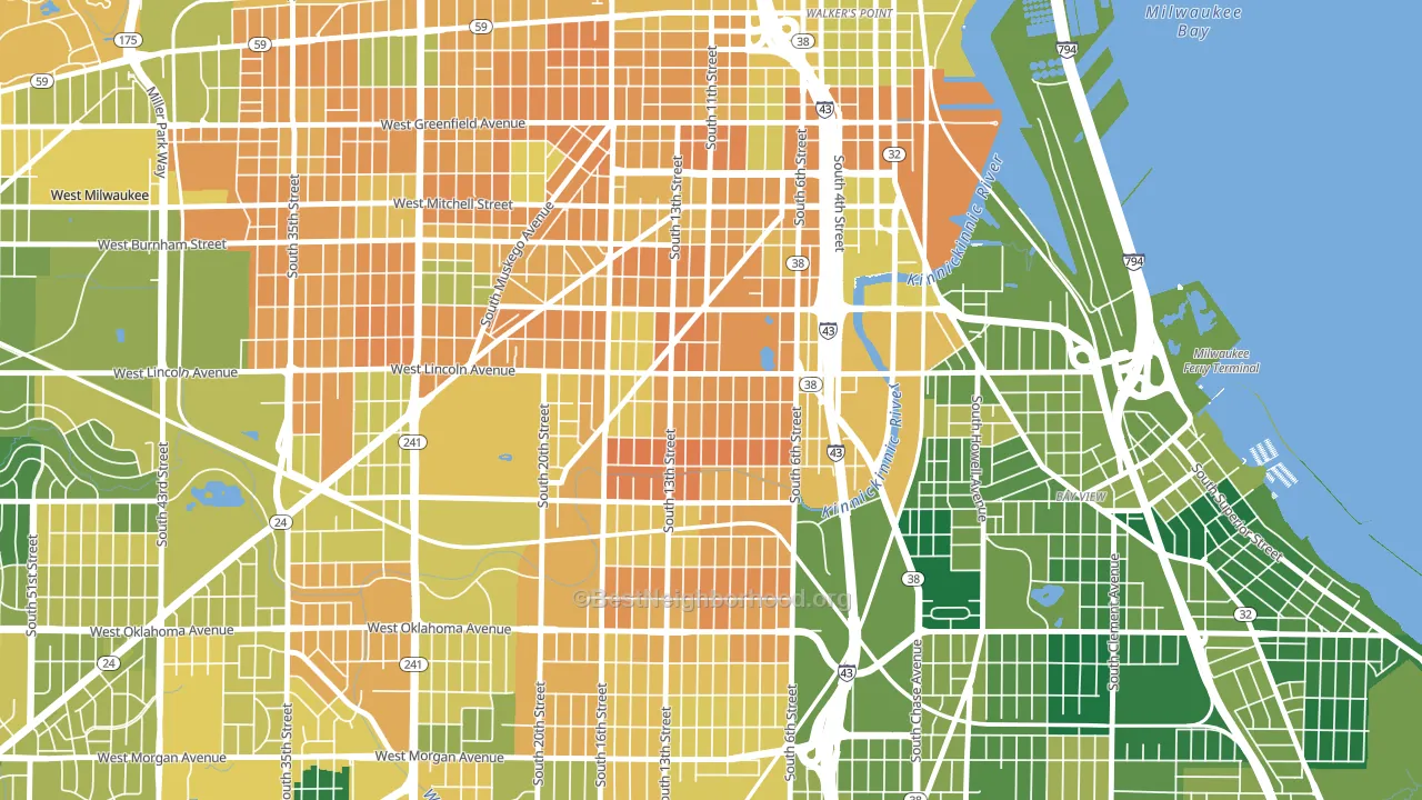Lincoln Village, Milwaukee, WI block-group voter-turnout map